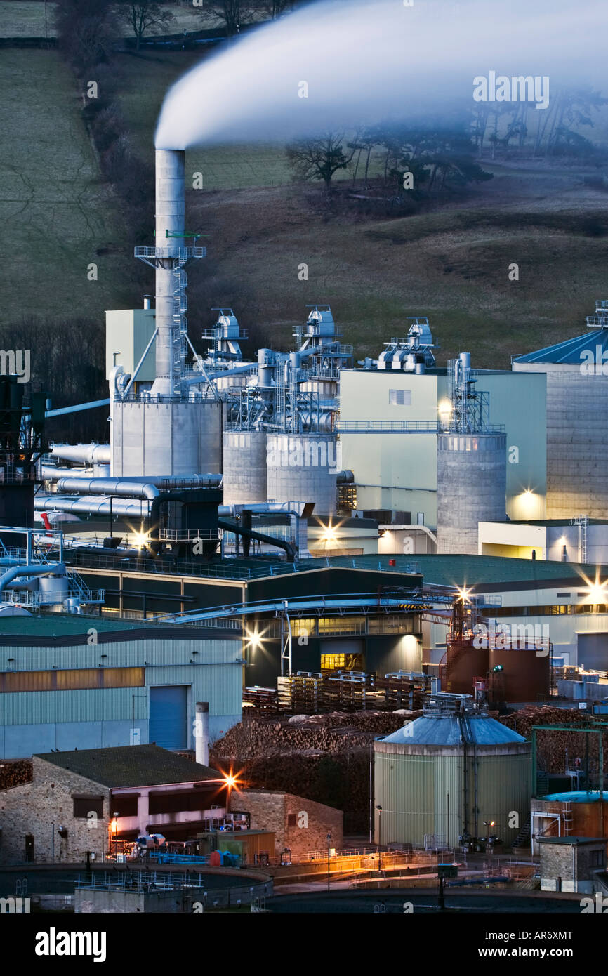 Egger chipboard factory on an industrial estate on the outskirts of