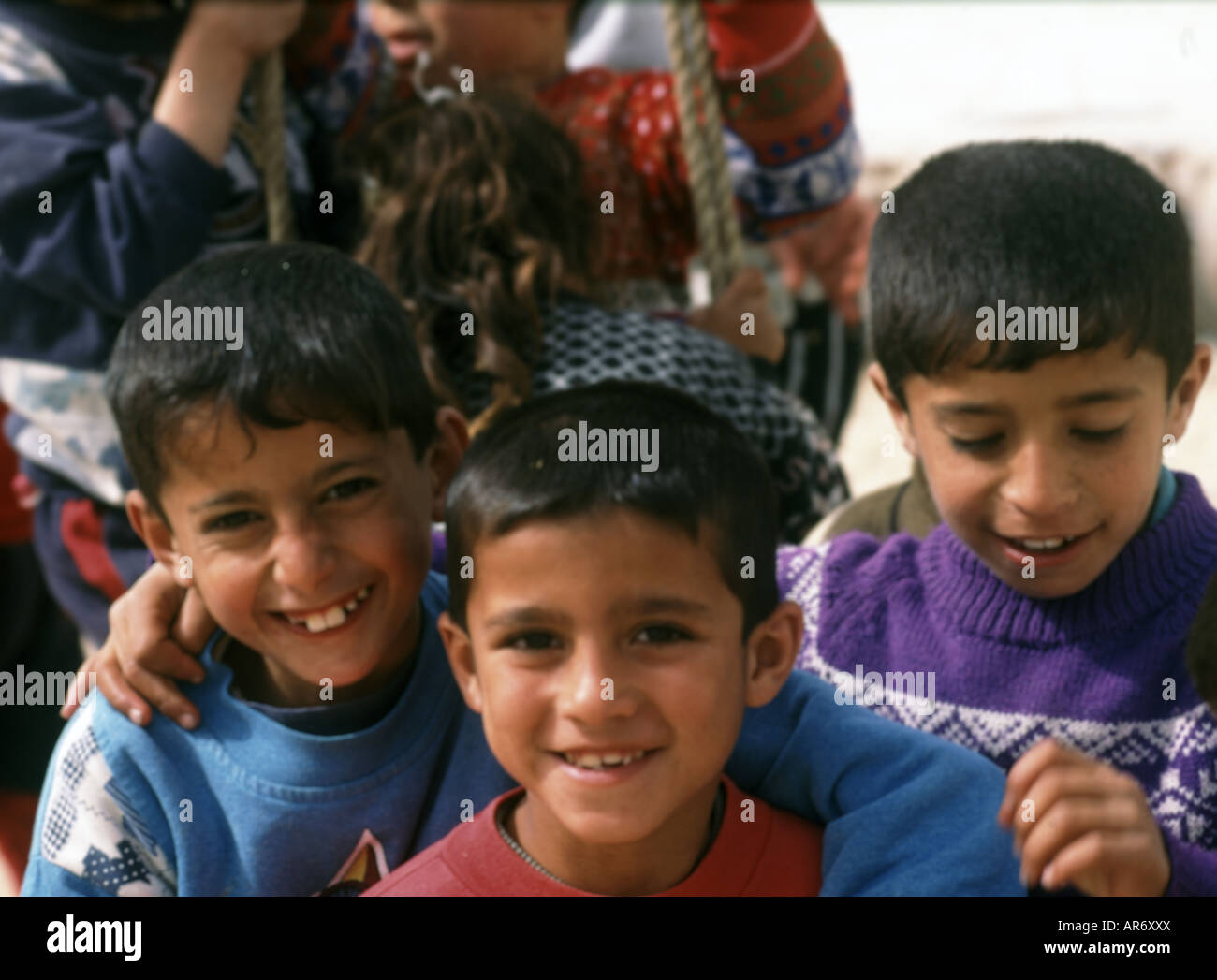 Young Jordanian boys in Amman Jordan Stock Photo Alamy