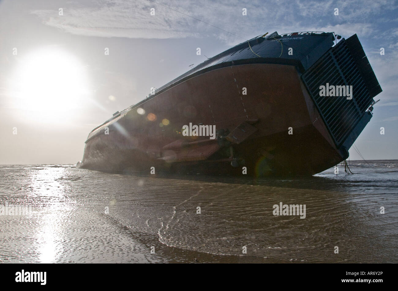 beached ferry Riverdance Stock Photo