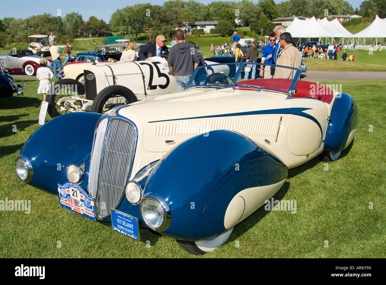 1937 Delahaye at Concours Car Show Stock Photo