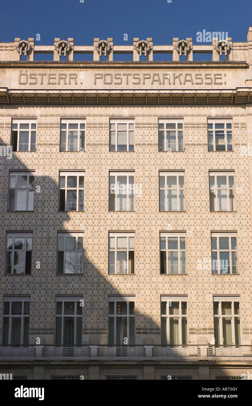 VIENNA AUSTRIA Postsparkasse post office savings bank building designed