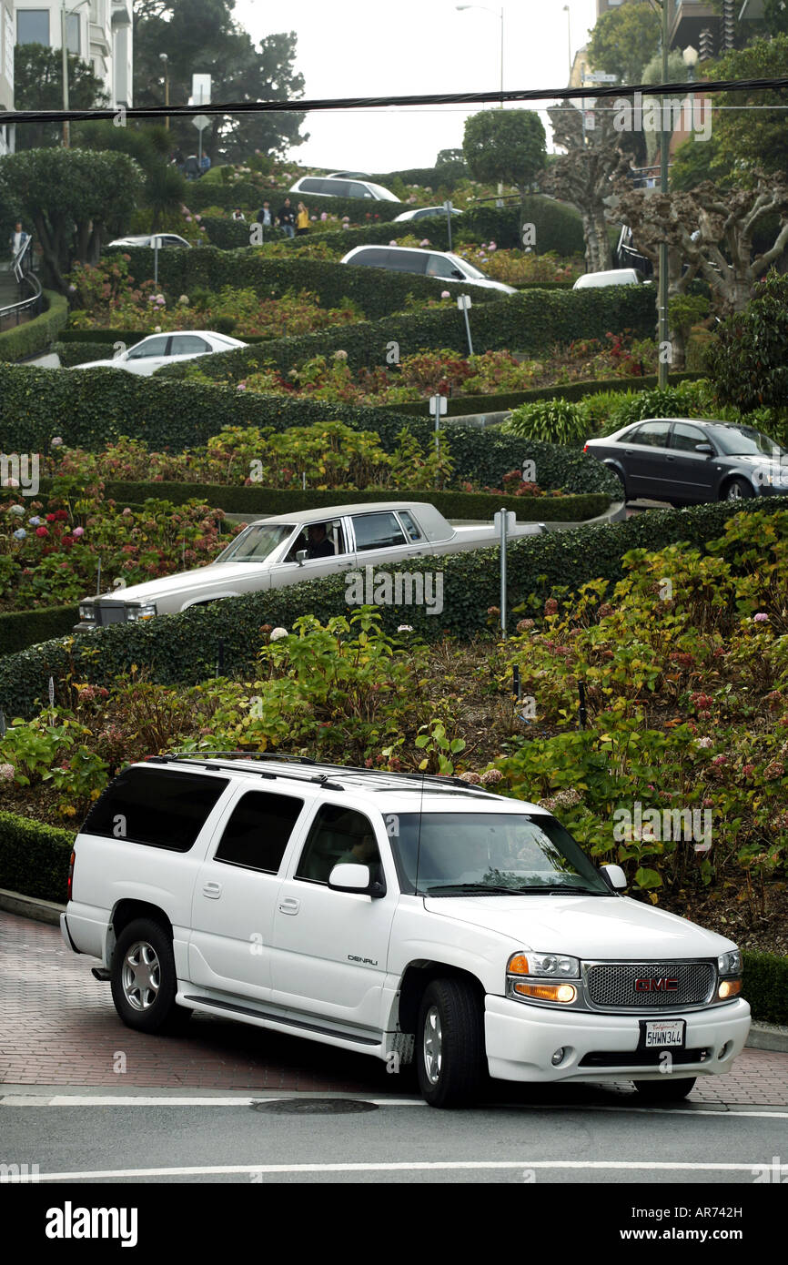 Lombard Street, San Francisco, California, USA Stock Photo