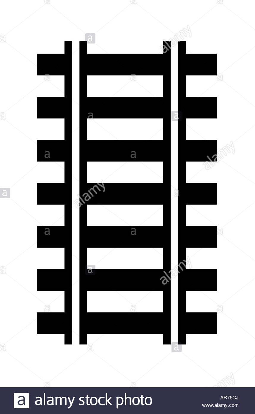 Railway track graphic Stock Photo