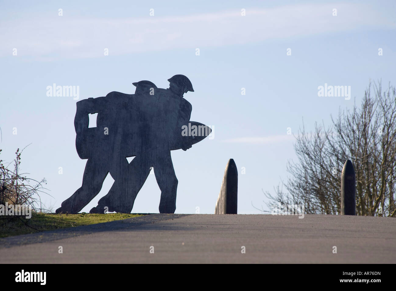 Newhaven Fort WWII memorial sculptures Stock Photo
