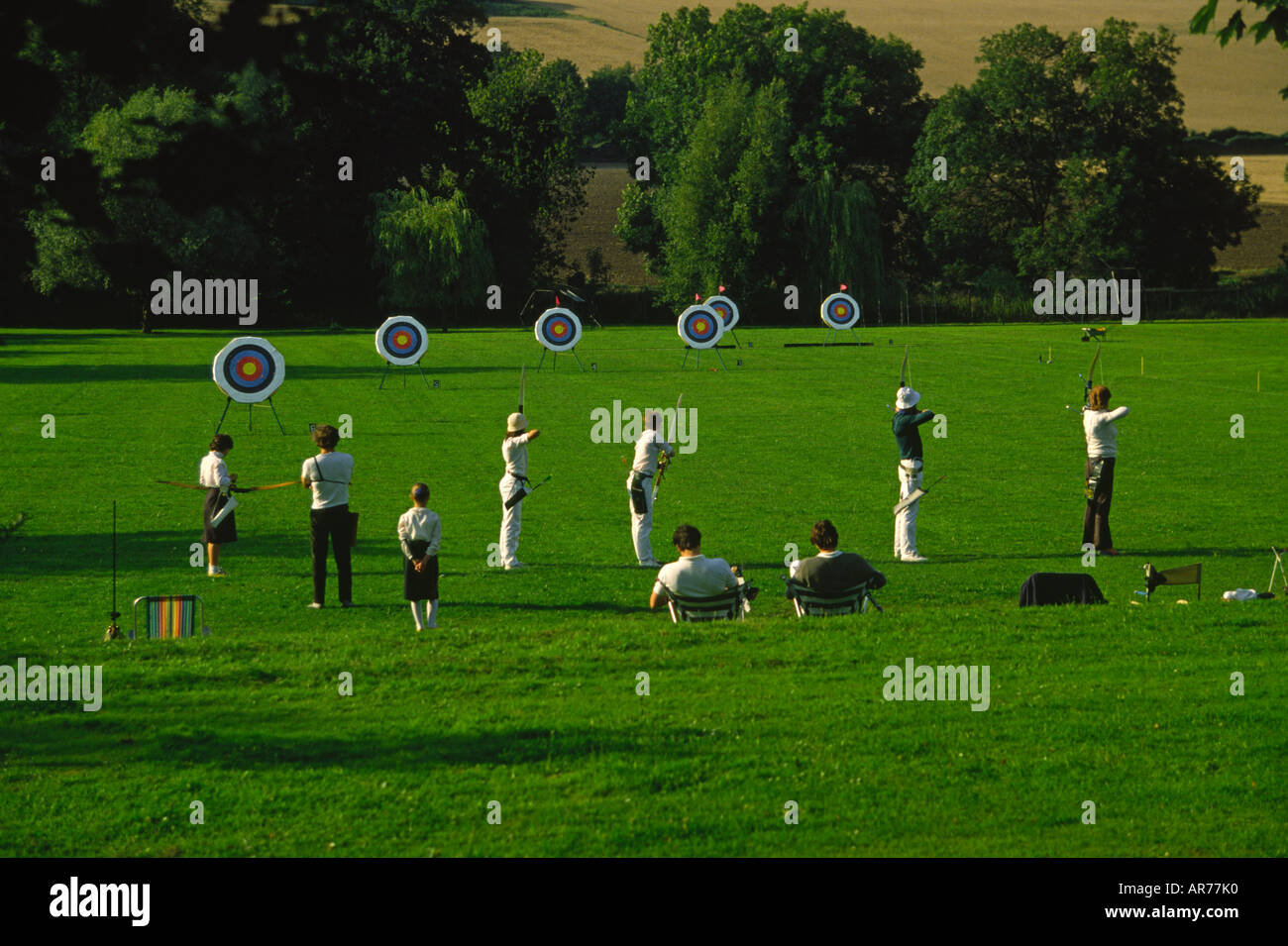 Archery at Eynsford Kent England UK Stock Photo Alamy
