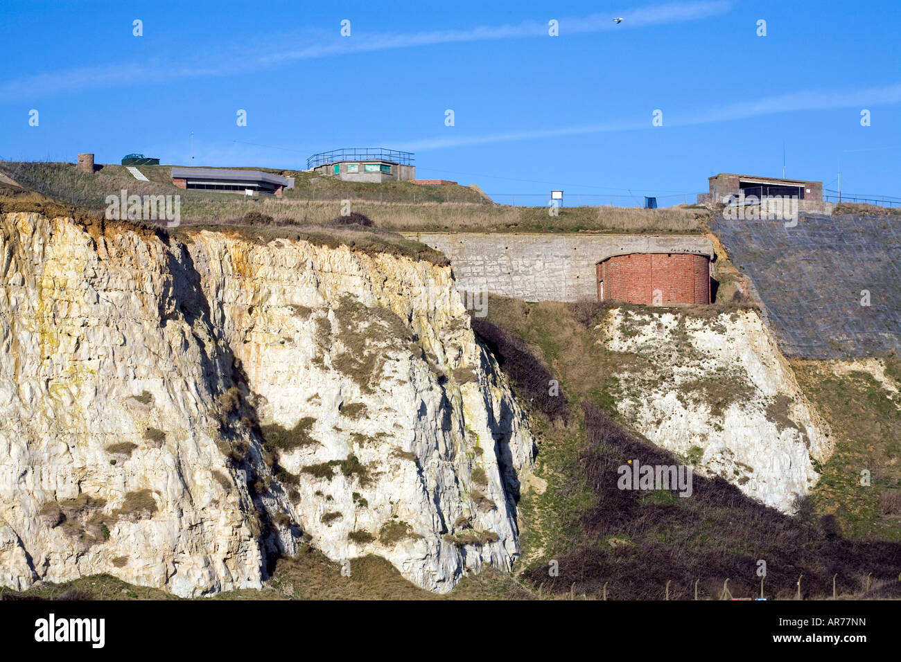 Newhaven Fort WWII harbour and coastal defenses Stock Photo