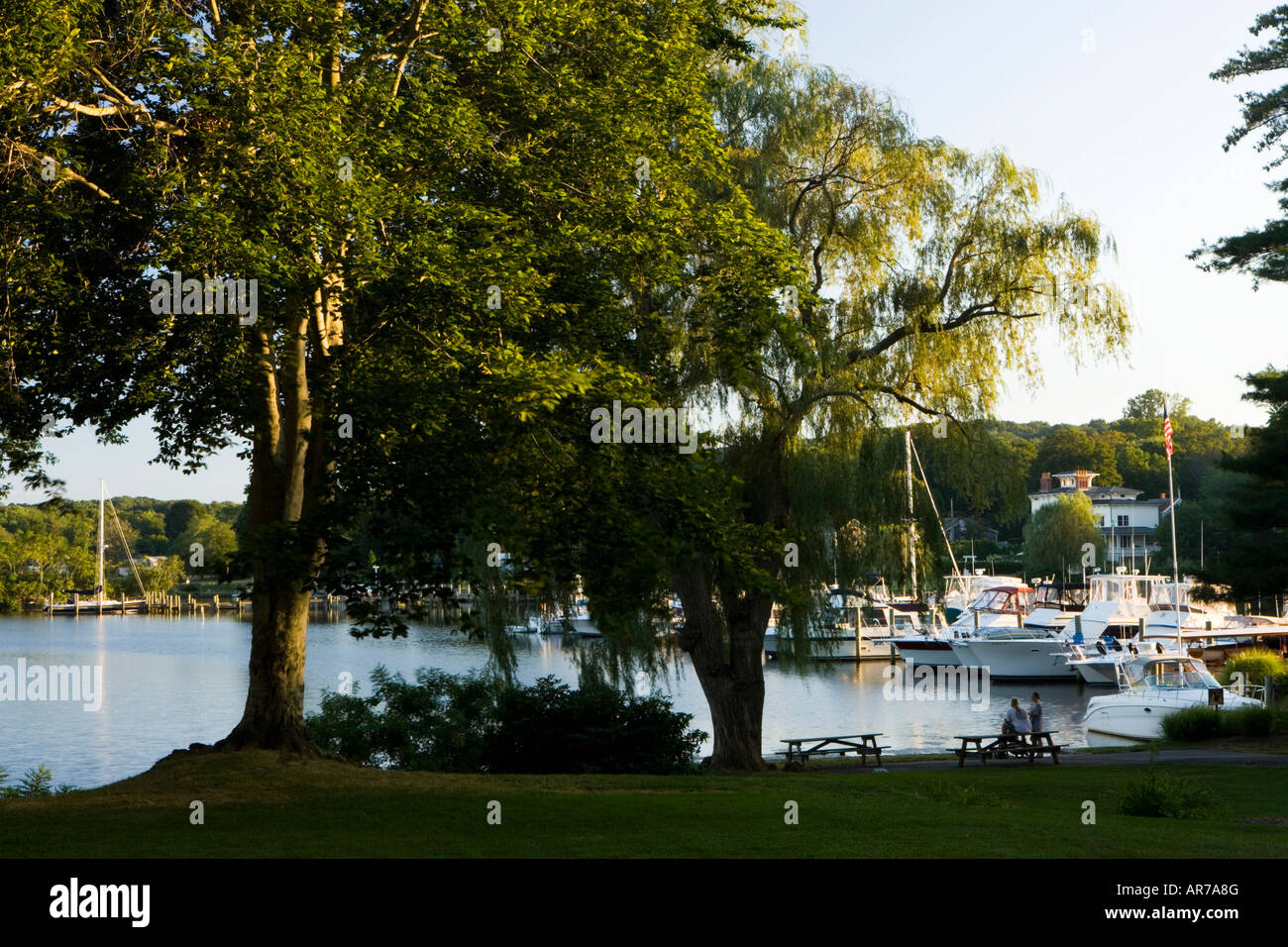 Middle Cove in historic Essex, Connecticut Stock Photo Alamy