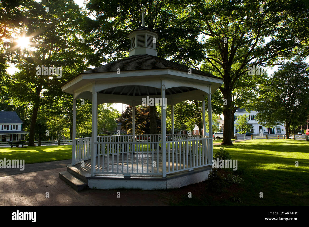 the town common in Grafton, Massachusetts Stock Photo Alamy