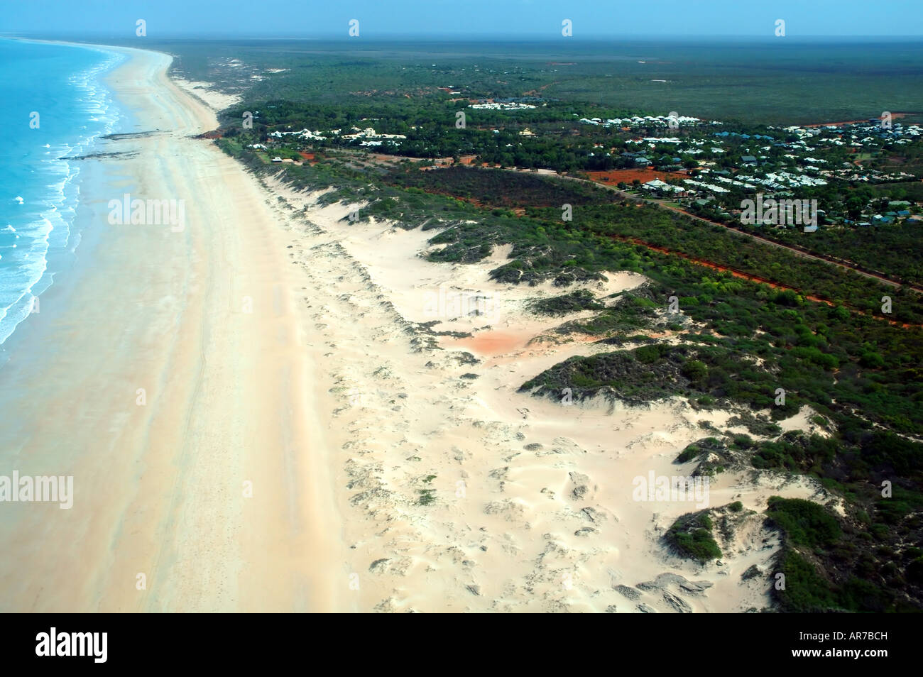 Aerial view of Cable Beach Broome Western Australia Stock Photo
