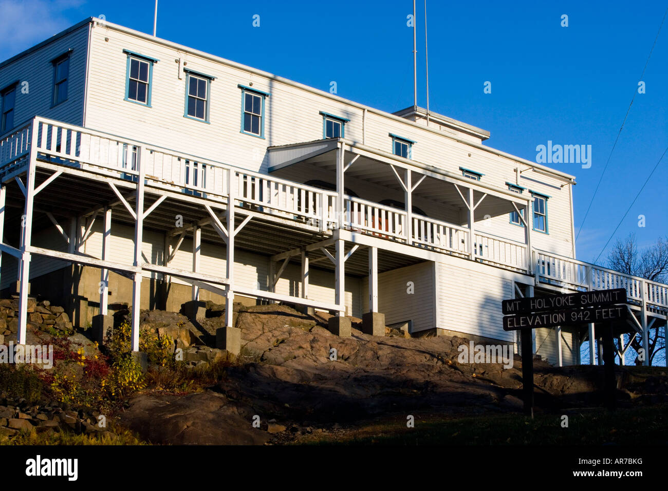 Skinner Mountain House, Skinner State Park, Hadley, Massachusetts Stock