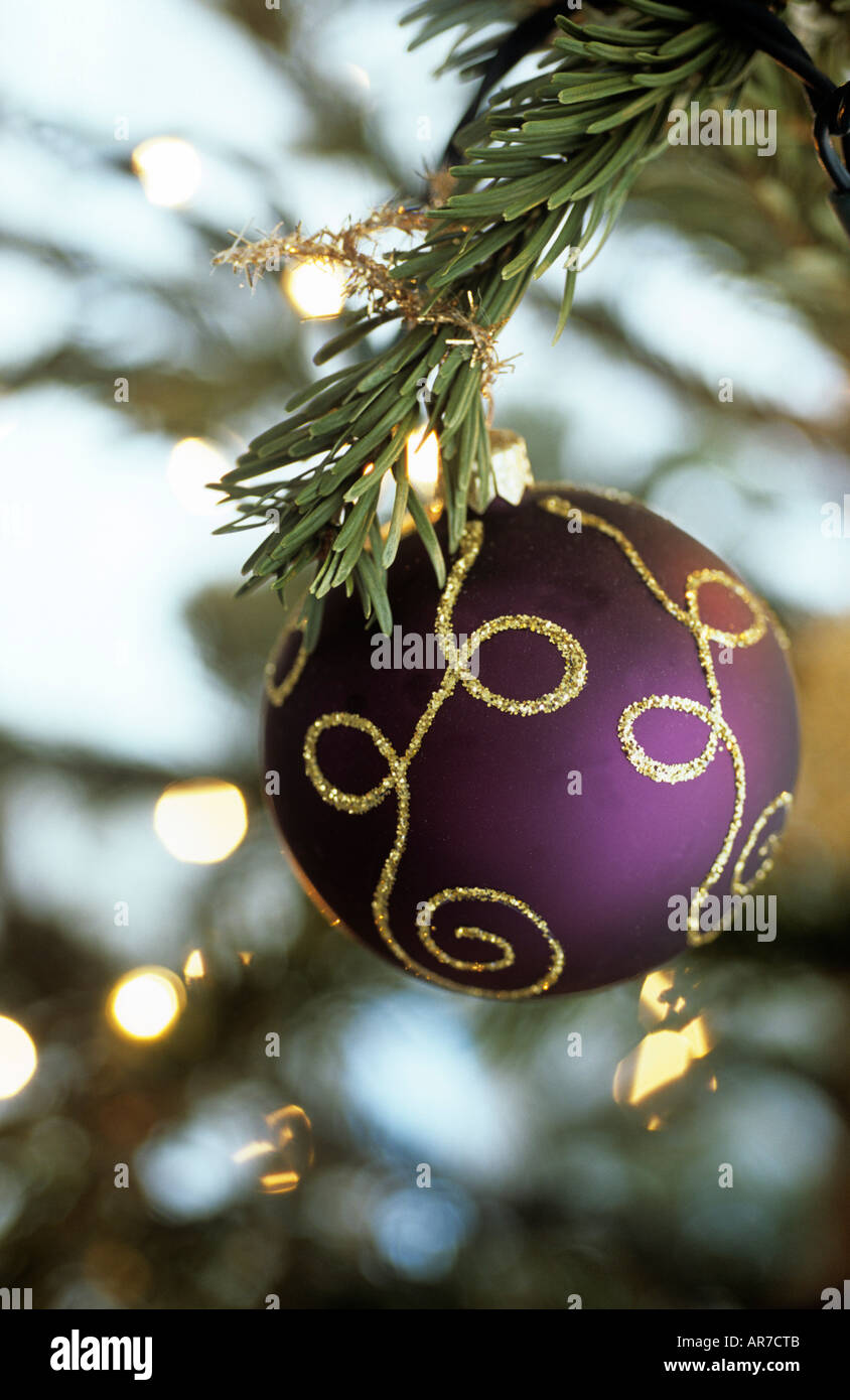 Bauble on a tree hi-res stock photography and images - Alamy