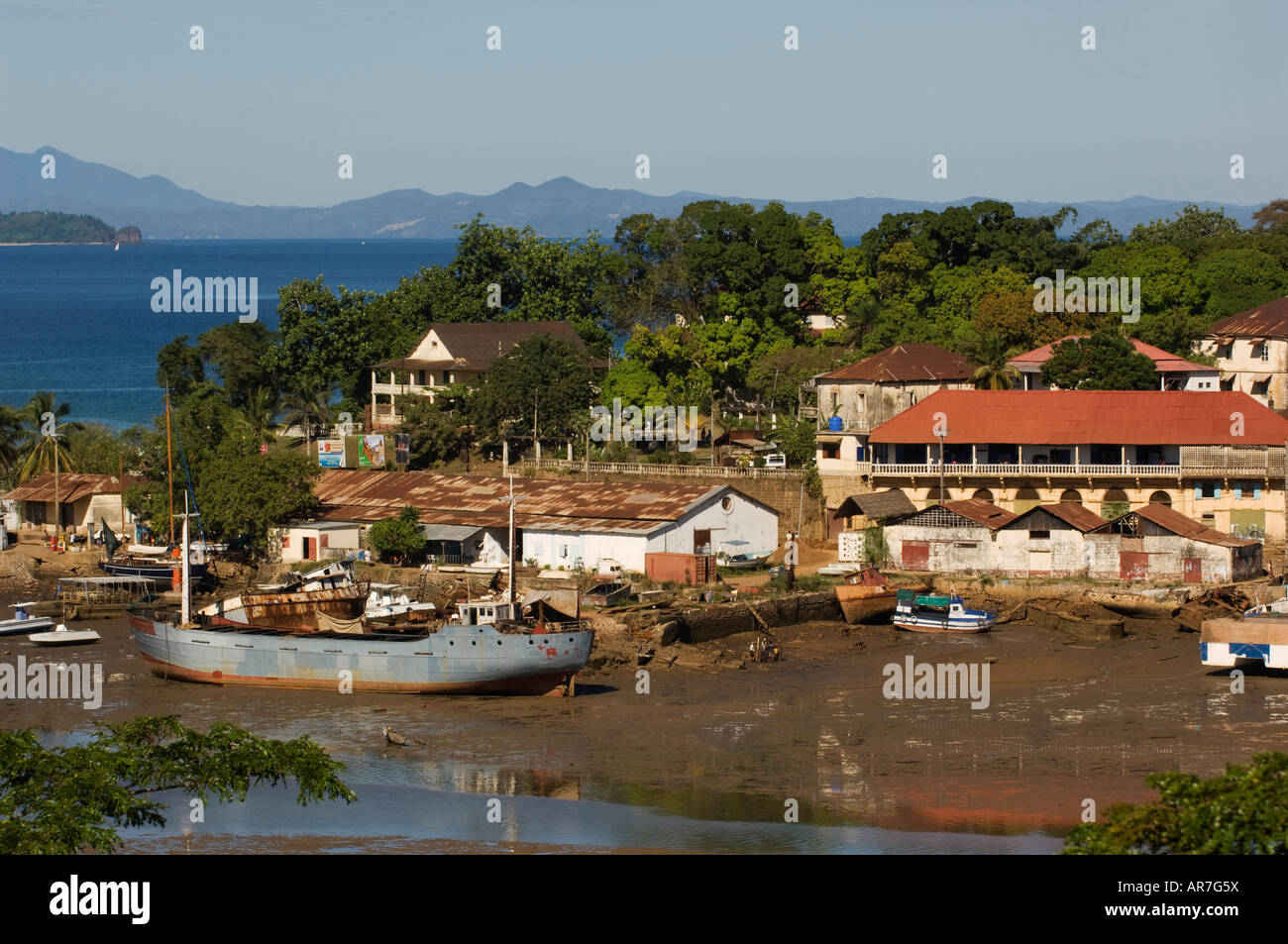 Harbour, Hell-Ville, Nosy Be, Madagascar Stock Photo