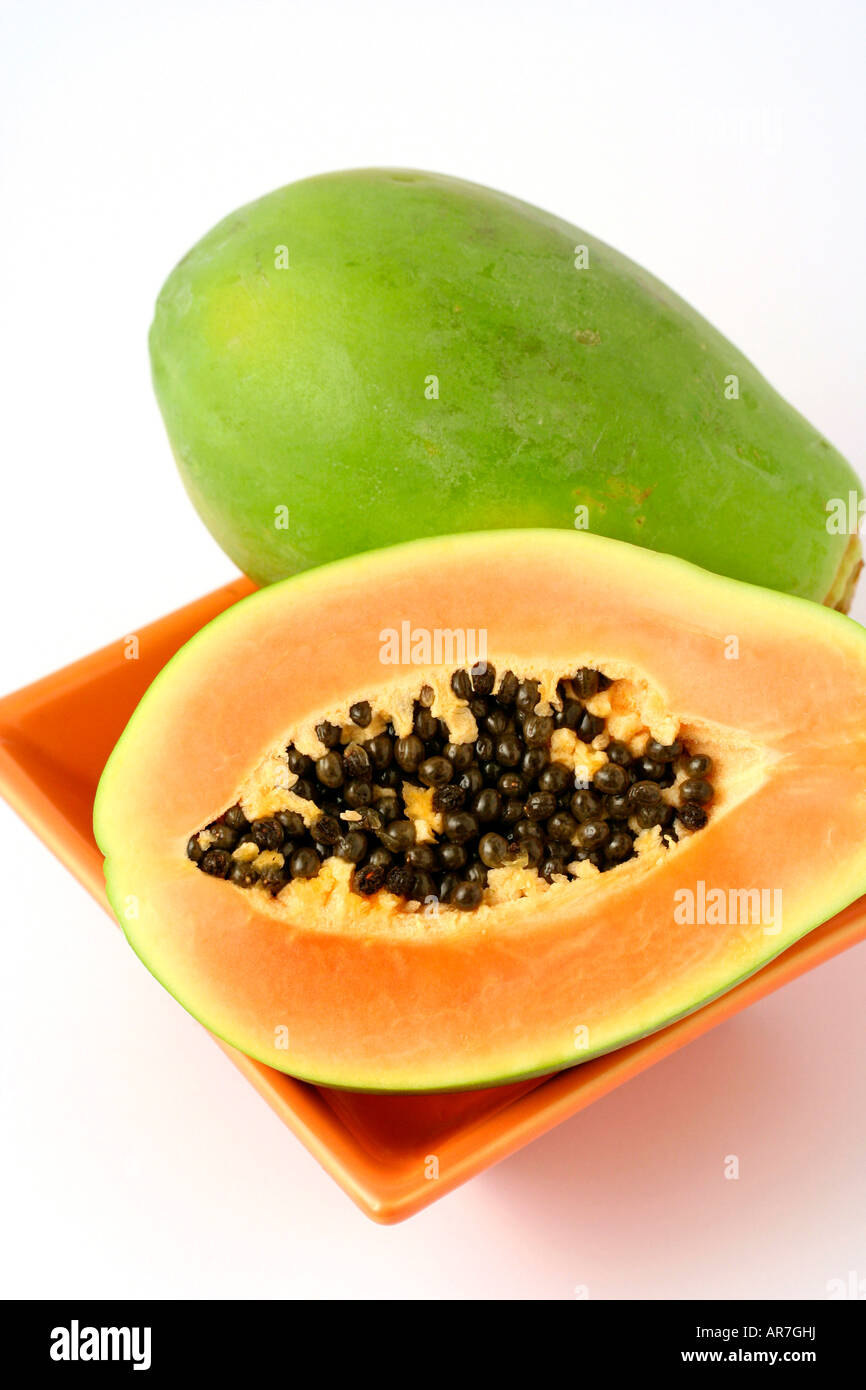 Papaya Carica papaya Stock Photo Alamy