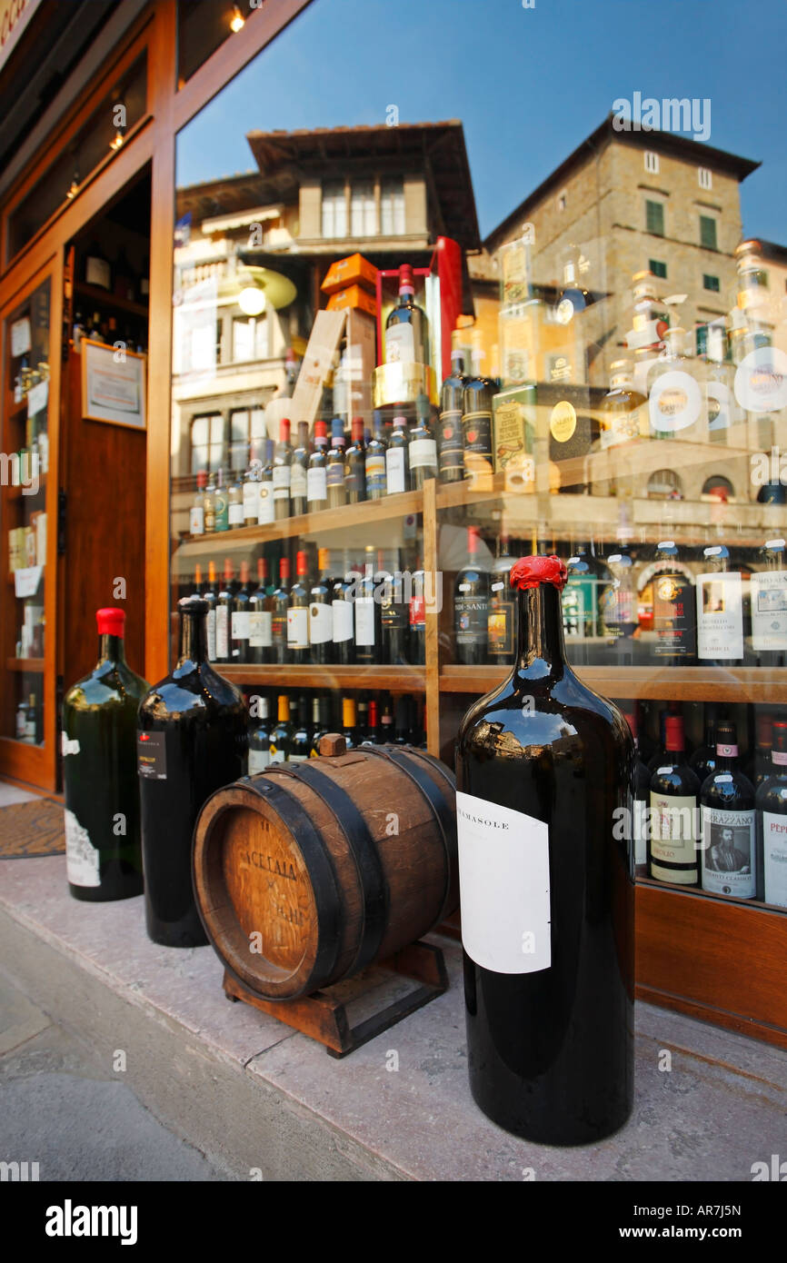 Enoteca Molesini, Wine shop, Cortona, Tuscany, Italy Stock Photo Alamy