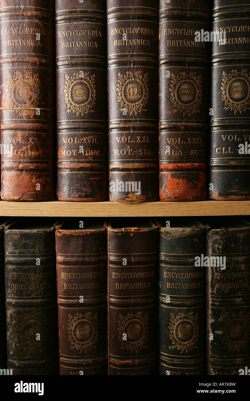 'Antique Encyclopaedia Britannica' Stock Photo