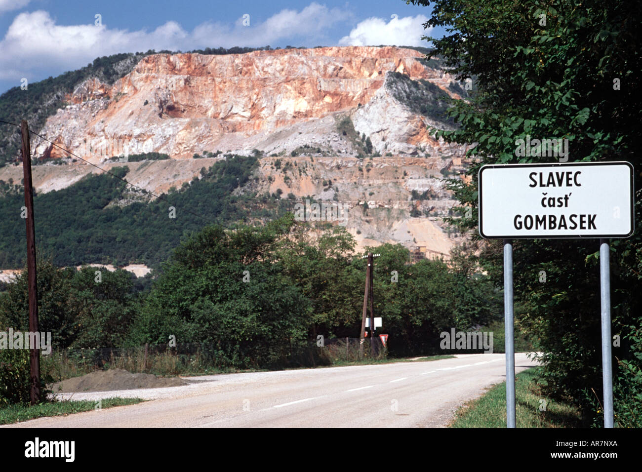 A quarry in eastern Slovakia. Stock Photo