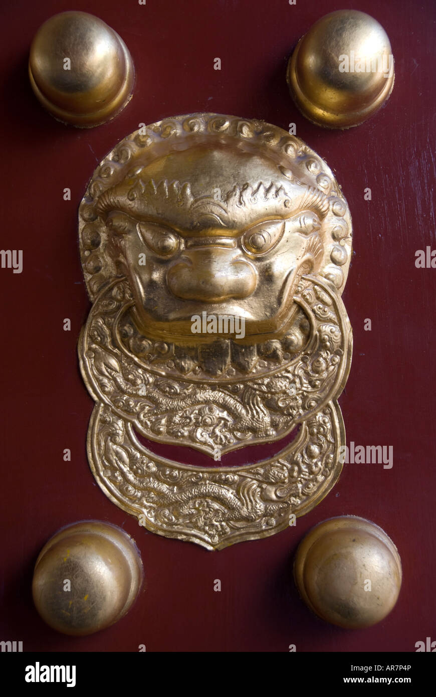 Temple of Heaven door detail Beijing – China Stock Photo