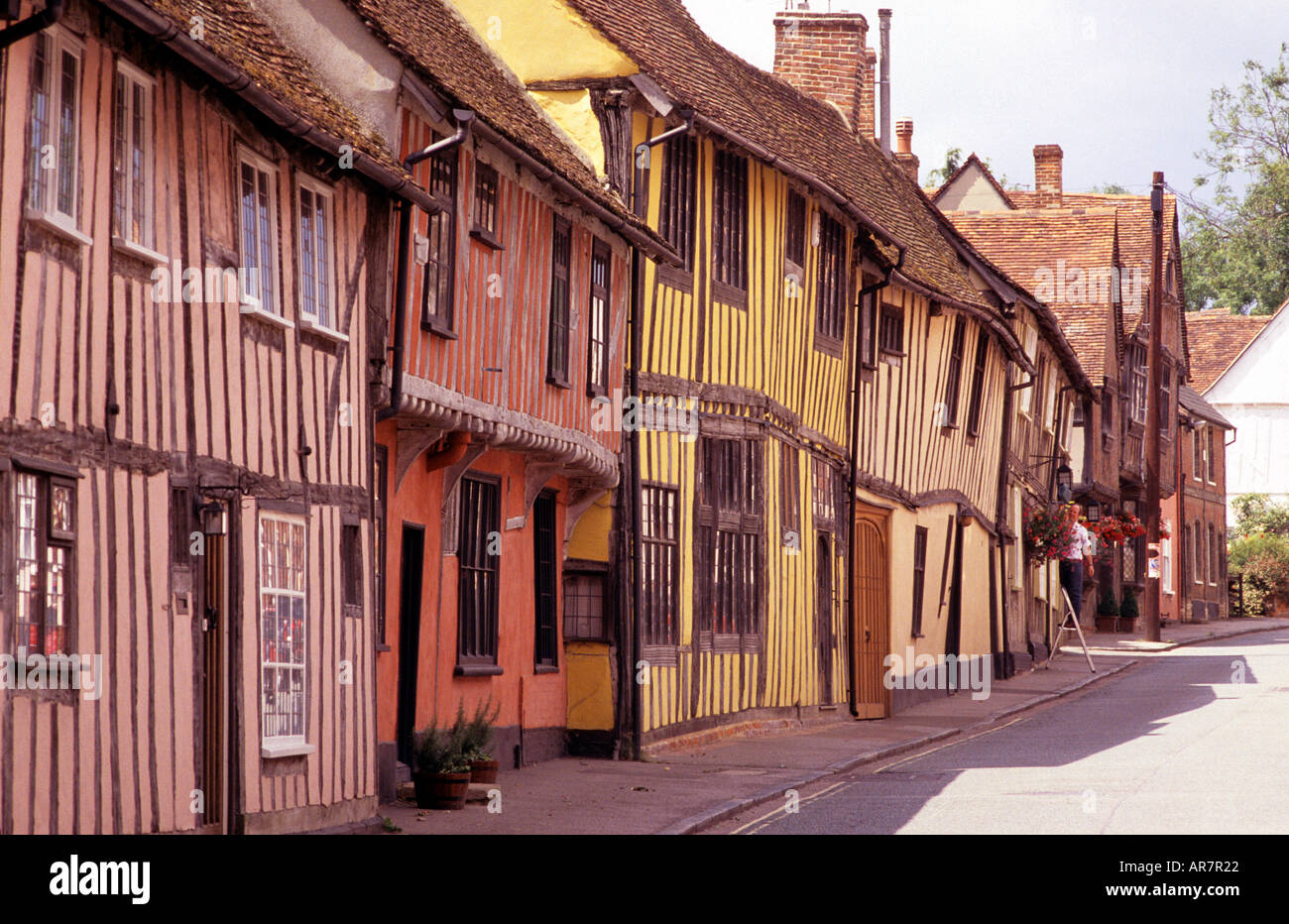 Timber framed cottages lavenham suffolk hires stock photography and