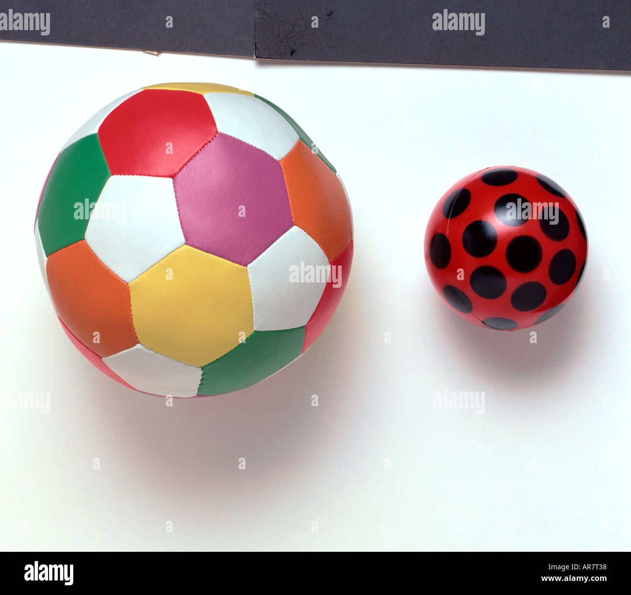 Small and big ball stock photo alamy
