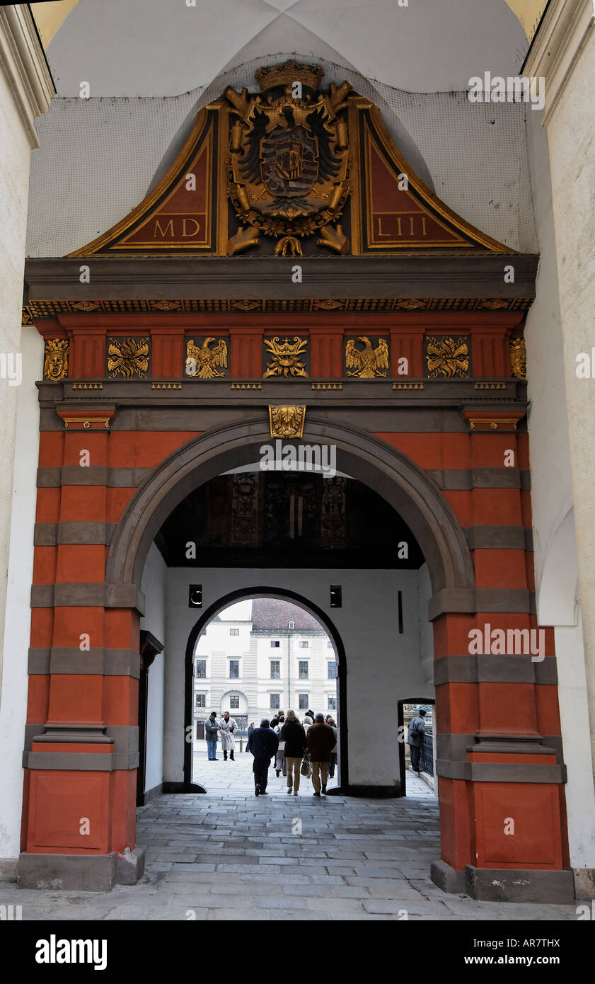 Castle-moat before Swiss Gate (Burggraben Schweizer Tor) Stock Photo