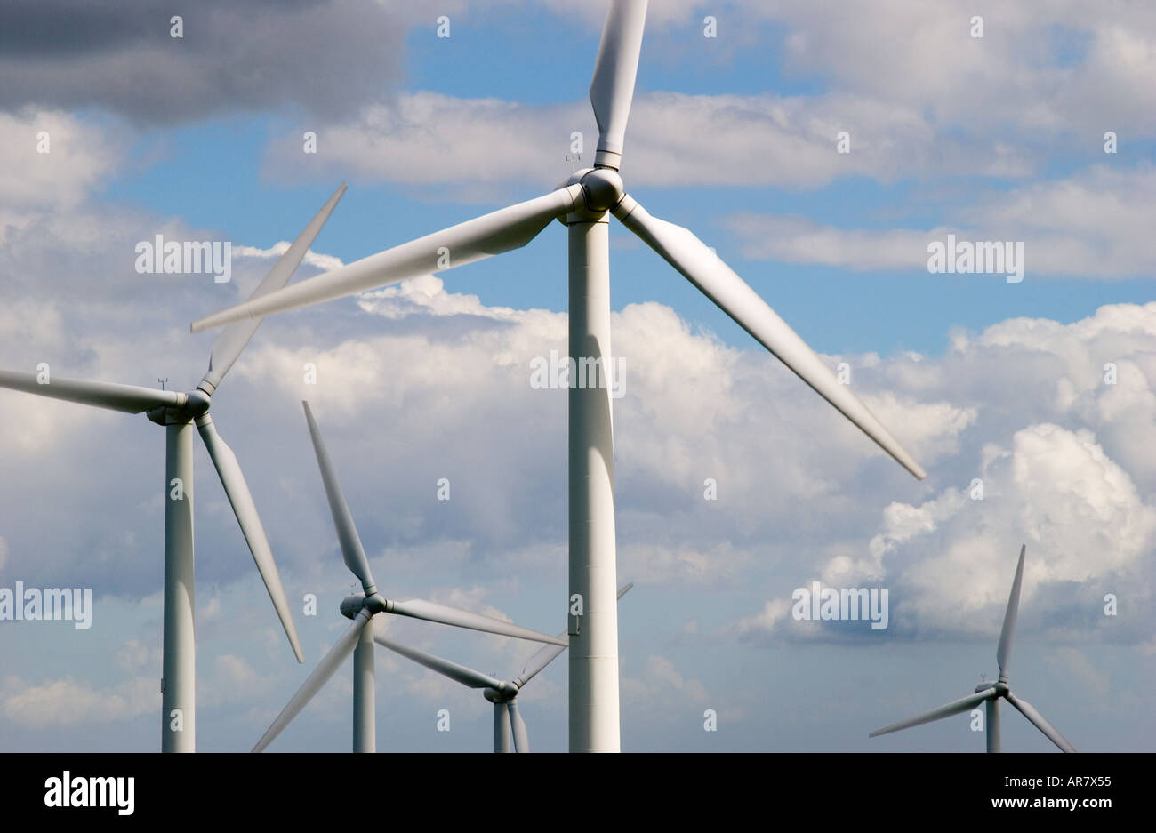 Wind Farm on Welsh Mountainside Stock Photo Alamy