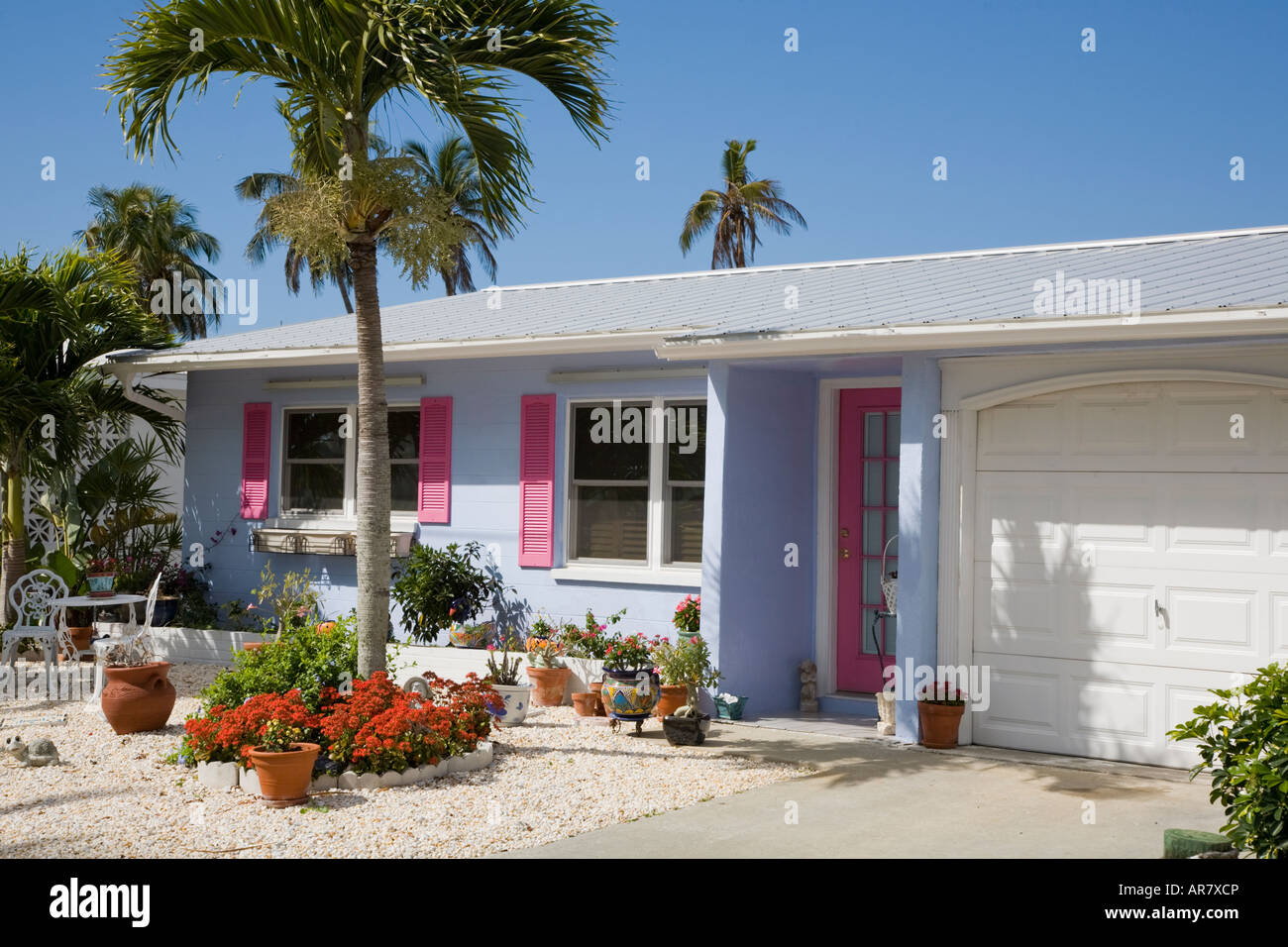 Colorful houses in Matlacha Florida on the southwestern Gulf Coast of
