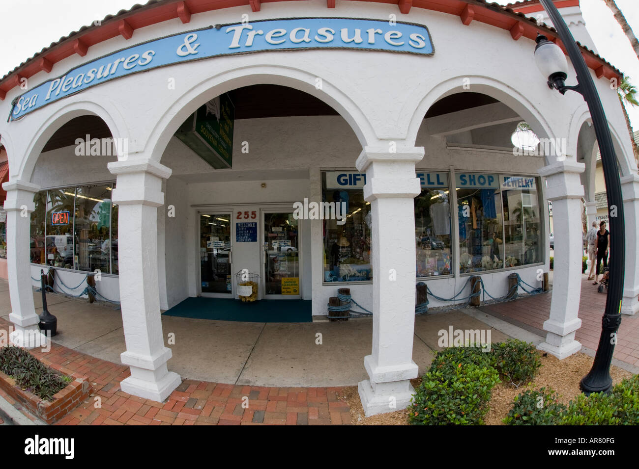West Venice Avenue in Venice on the Gulf Coast of Florida Stock Photo