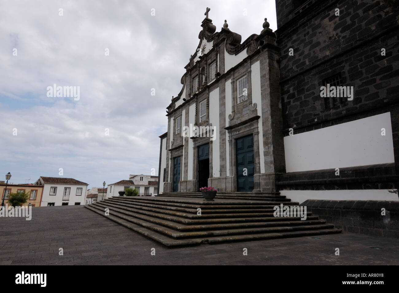 N S da Estrela church Ribeira Grande Ponta Delgada S Miguel Açores Azores Portugal Stock Photo