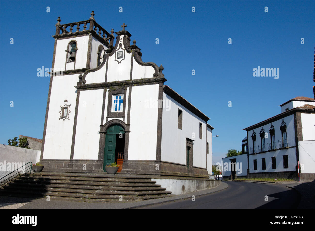 N S das Necessidades Church Atalhada Lagoa Ponta Delgada S Miguel Açores Azores Portugal Stock Photo