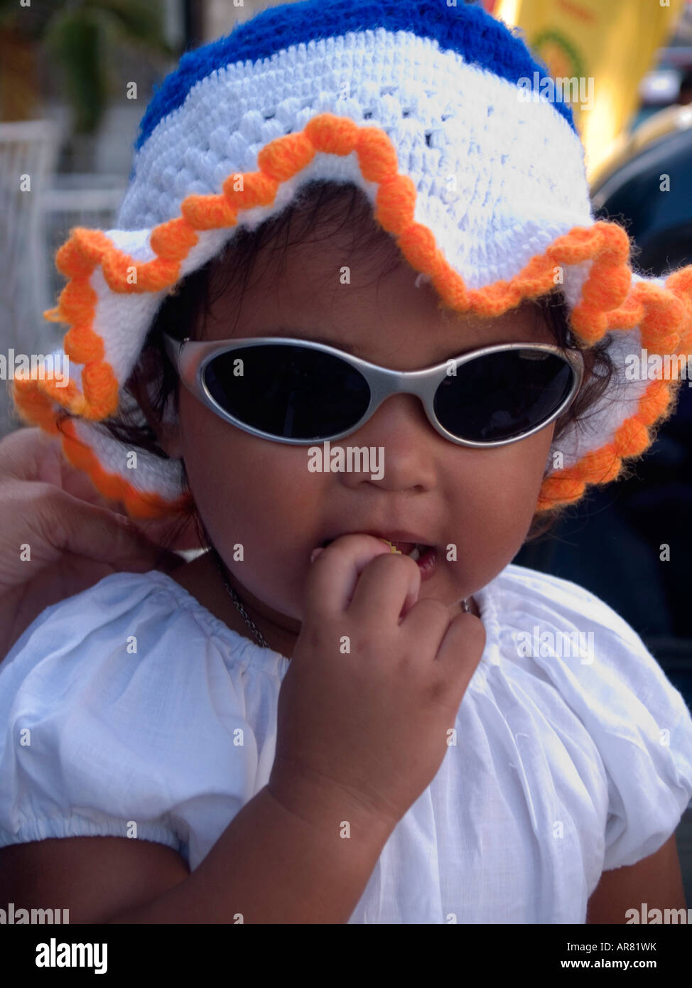 baby in shades Vegetarian Festival Phuket Thailand Stock Photo Alamy