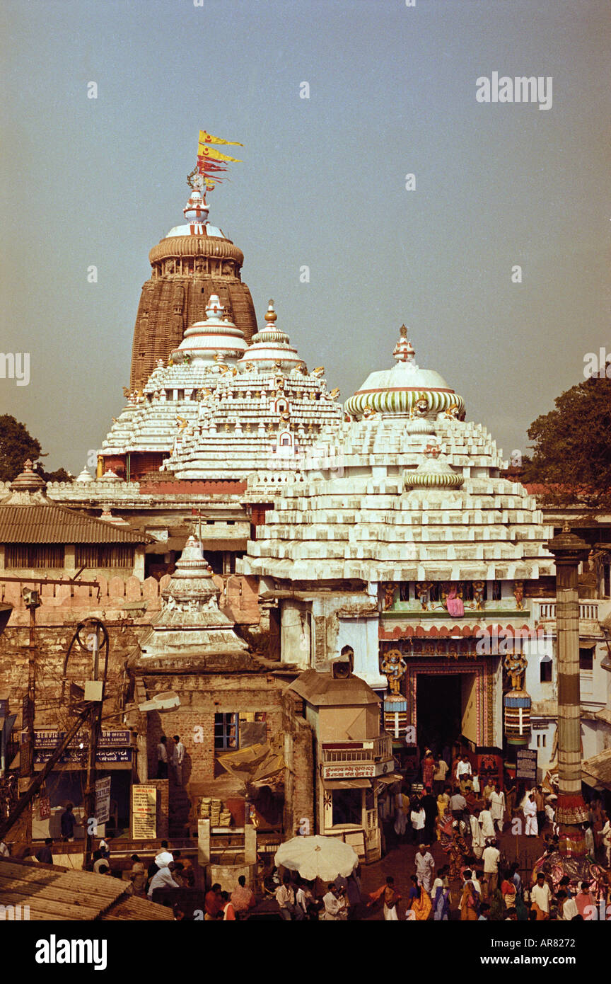 Jagannath Temple in Puri Orissa India Stock Photo