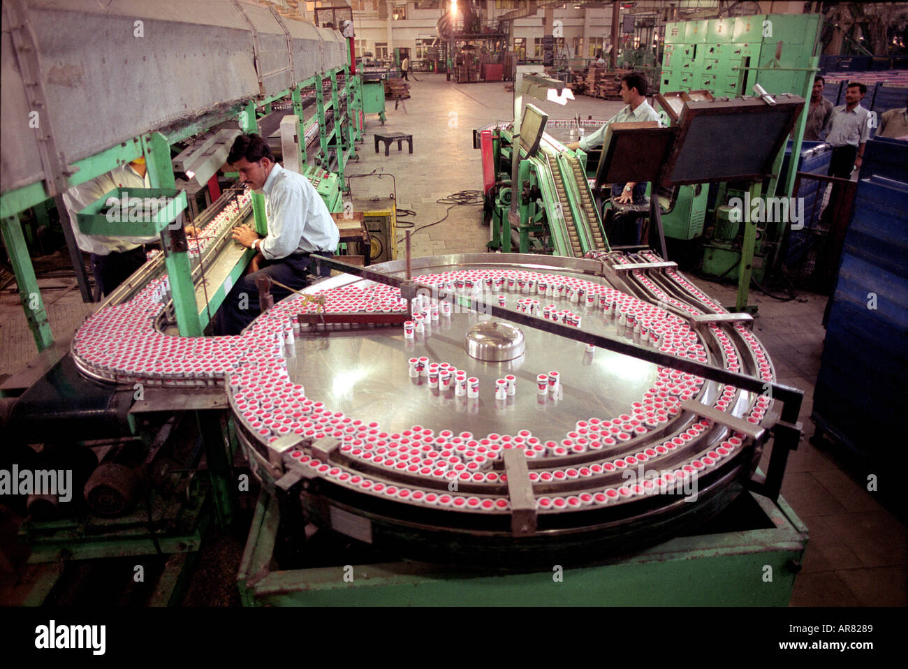 Battery manufacturing factory unit Noida New Delhi India Stock Photo