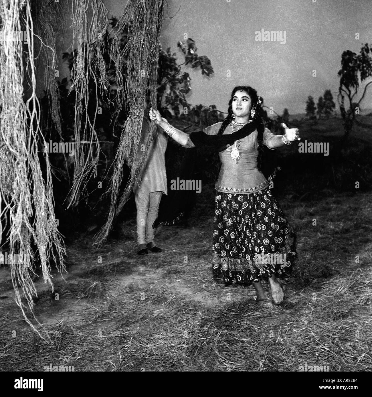 Vyjayanthimala, Indian film actress, Bharathanatyam dancer, Carnatic singer, dance choreographer and parliamentarian, vintage, 1900s Stock Photo