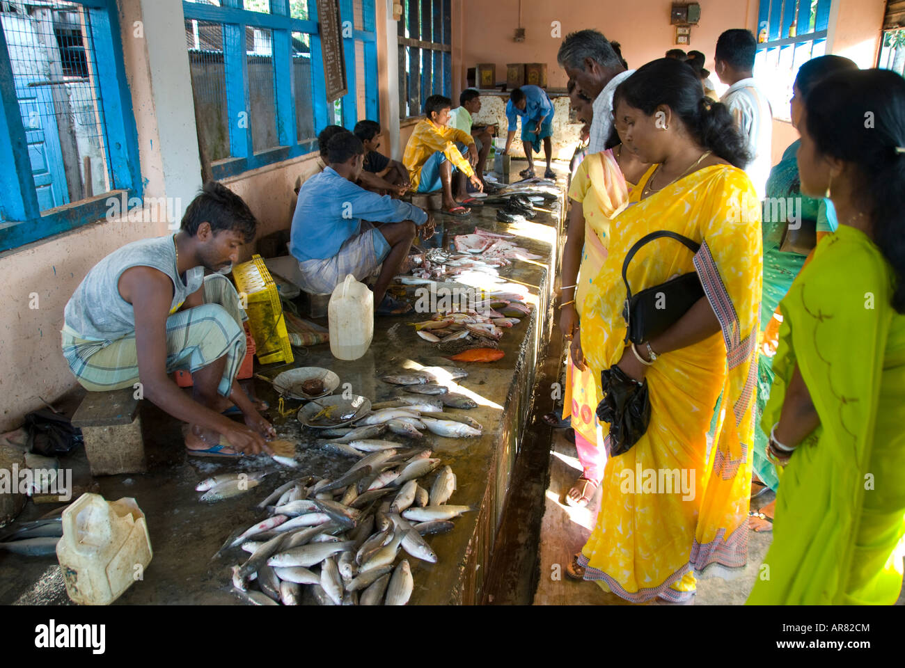 The fish market in the Andaman Islands in India Stock Photo - Alamy