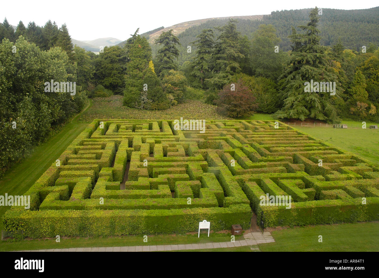 Traquair House Maze,Innerleithen,Borders,Scotland Stock Photo Alamy