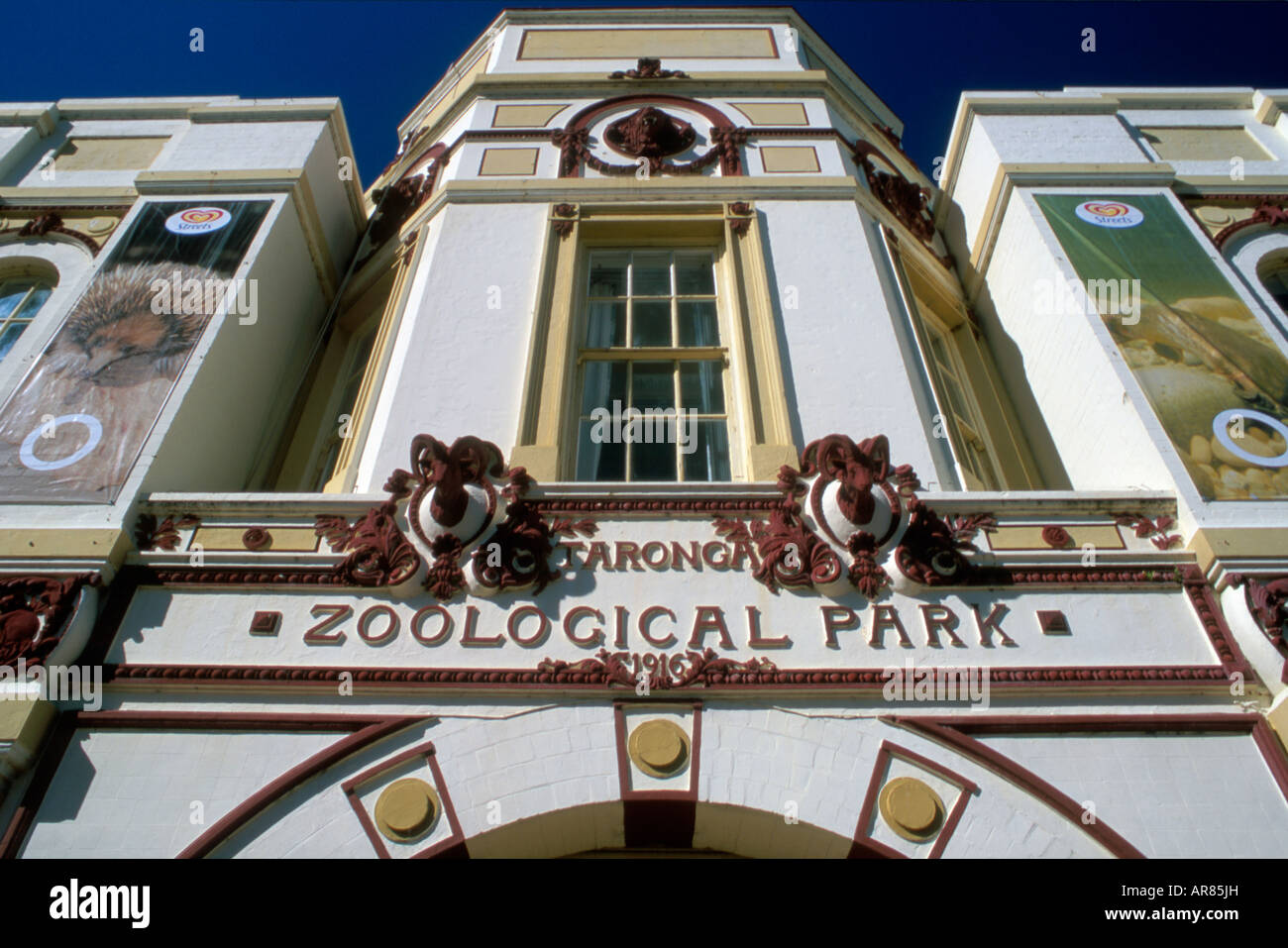 Historic facade of Taronga Zoo, Sydney, Australia Stock Photo