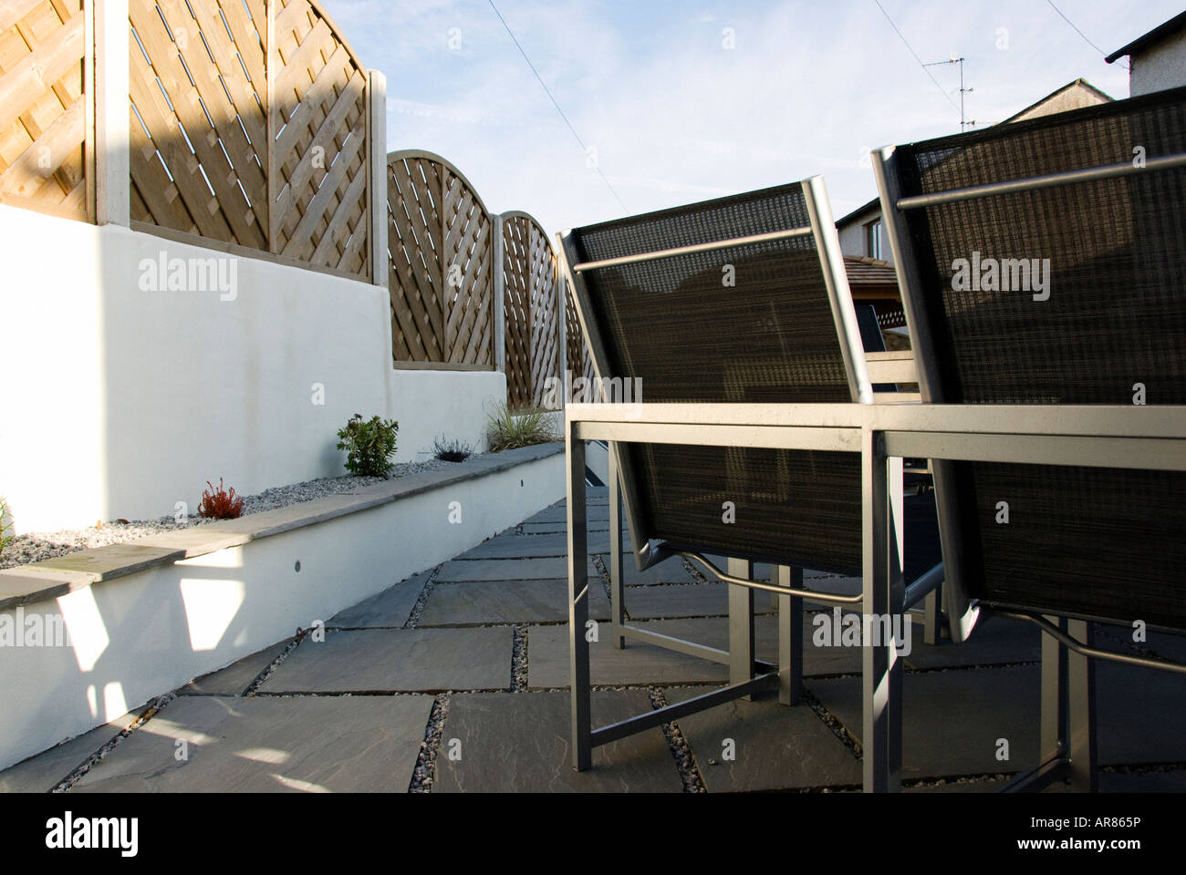 modern aluminium garden furniture Stock Photo Alamy