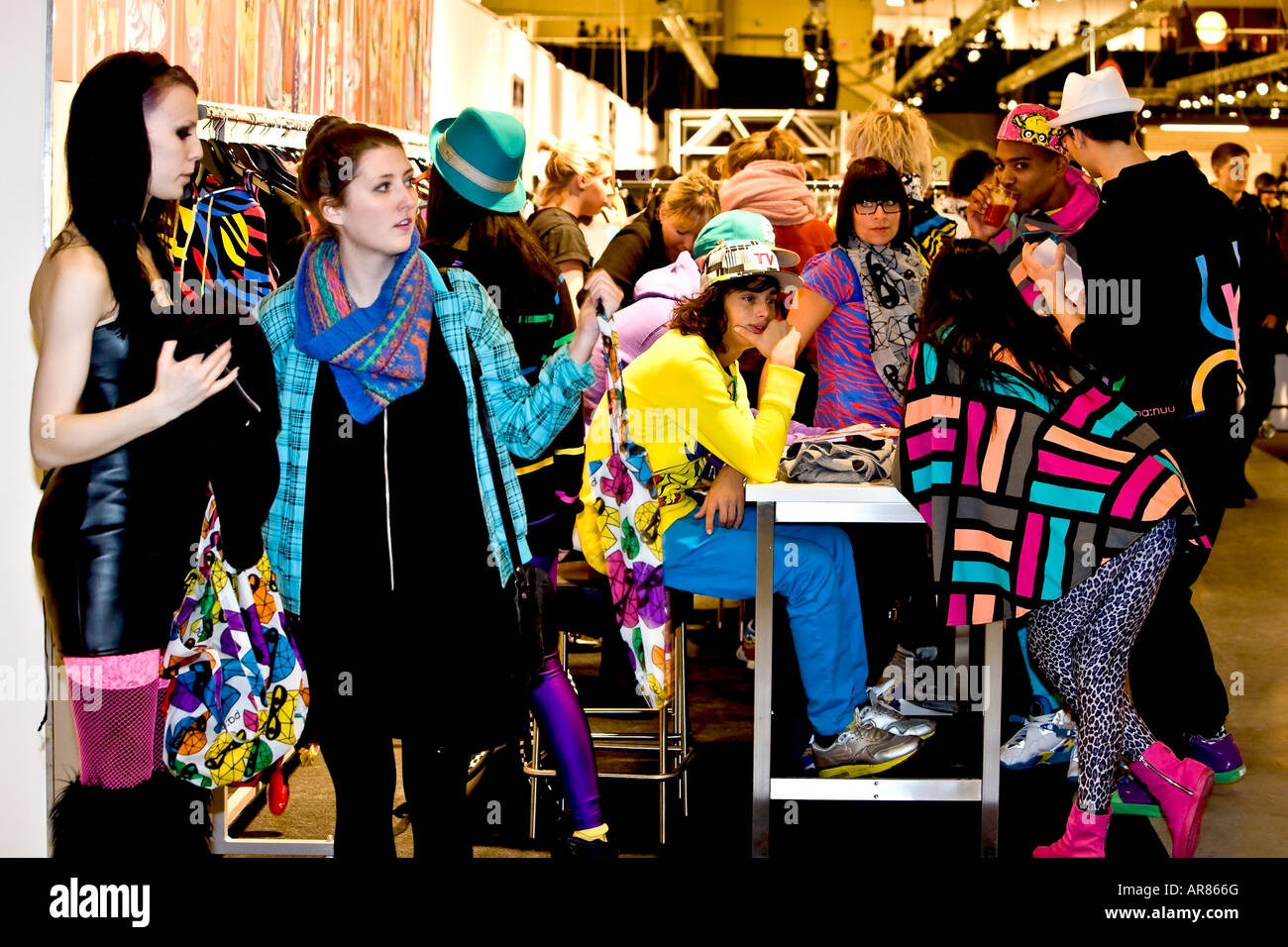 Gallery fashion exhibition in Copenhagen Stock Photo - Alamy