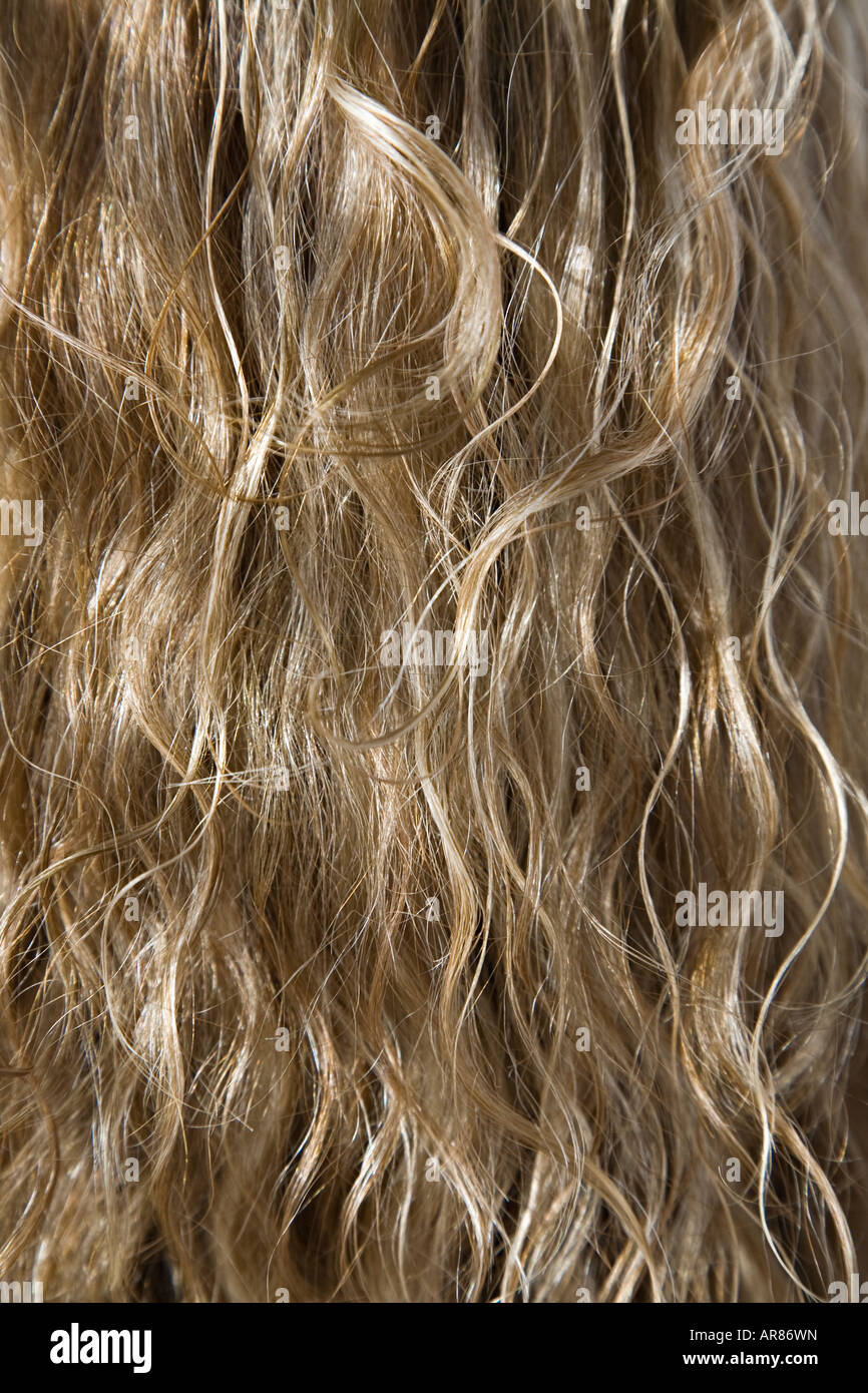 Close up of wavy hair Stock Photo - Alamy