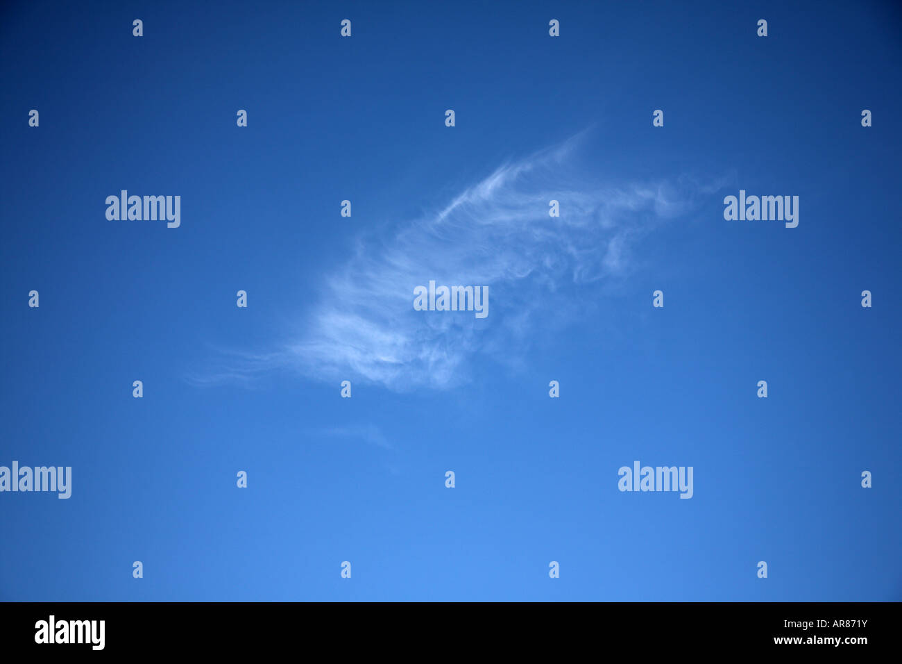 Cloud formation in blue sky Stock Photo - Alamy