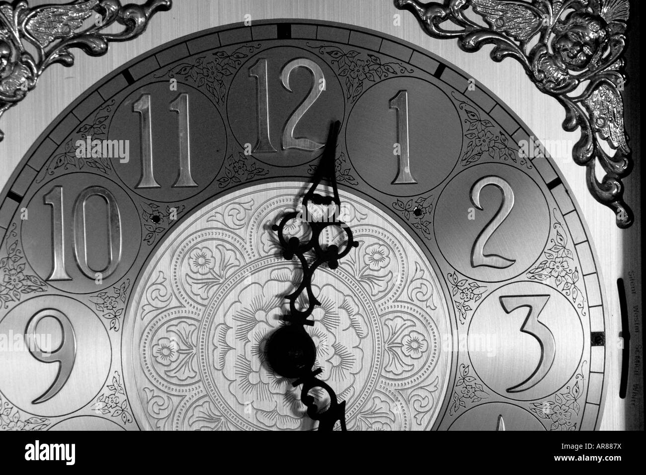 Antique clock face Black and White Stock Photos & Images - Alamy