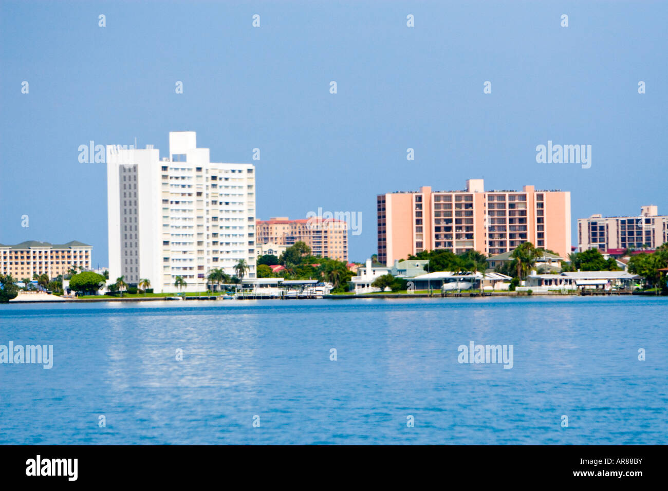View of Condos from the water Stock Photo - Alamy