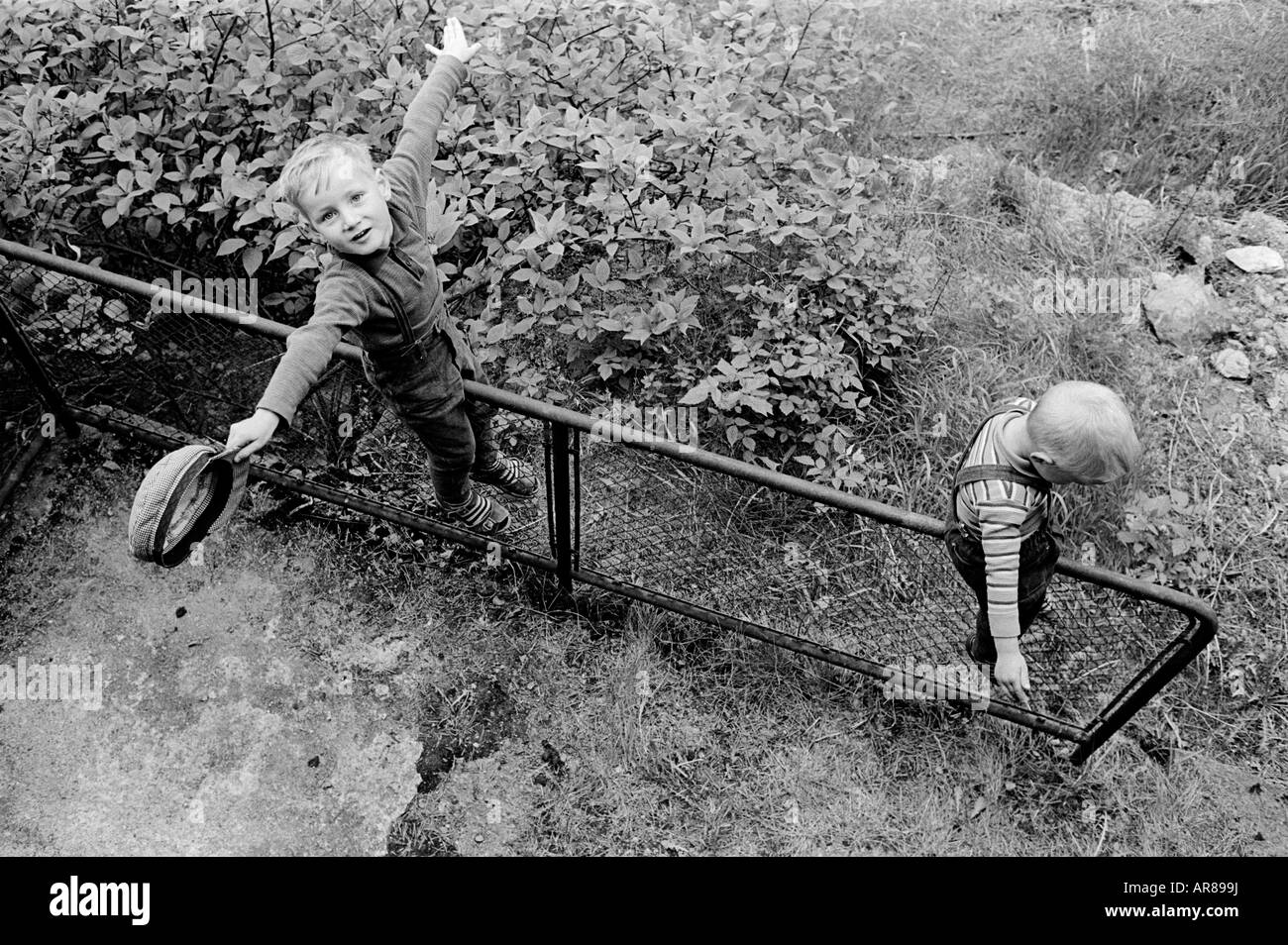 Children in the sixties Stock Photo