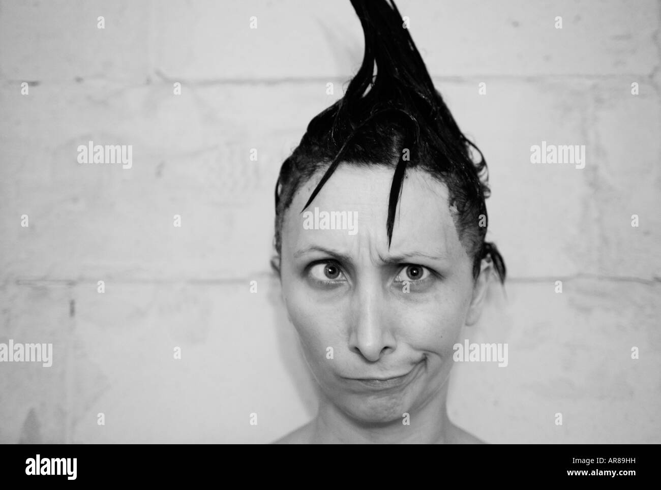 Dying Hair Black And White Stock Photos Images Alamy
