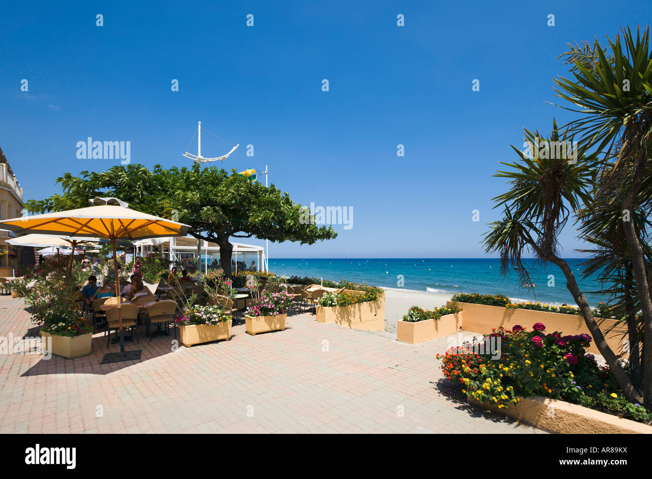 Beachfront Restaurant Moriani Plage East Coast Corsica