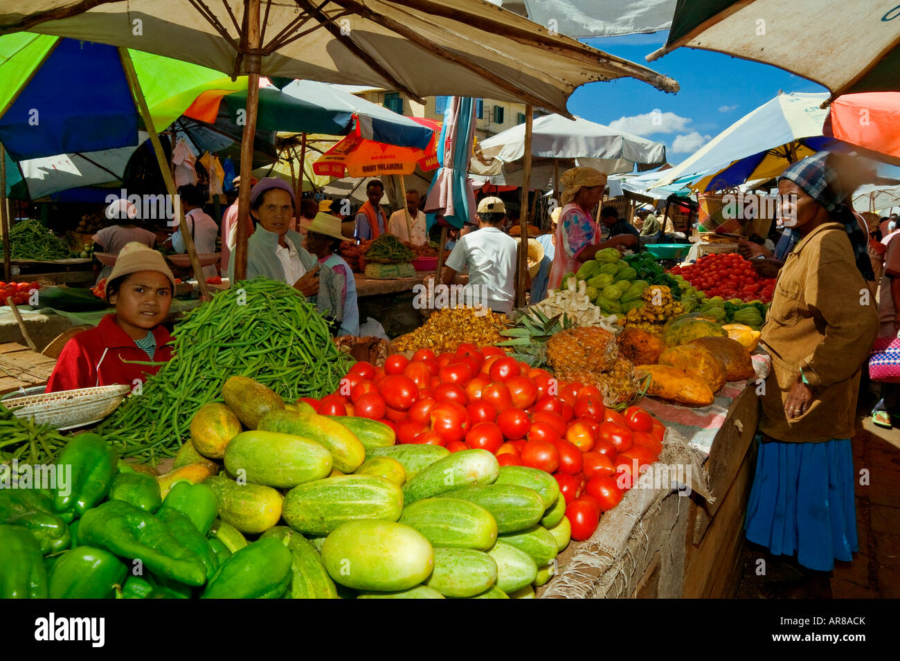 MARKET ANTANANARIVO MADAGASCAR AFRICA Stock Photo Alamy