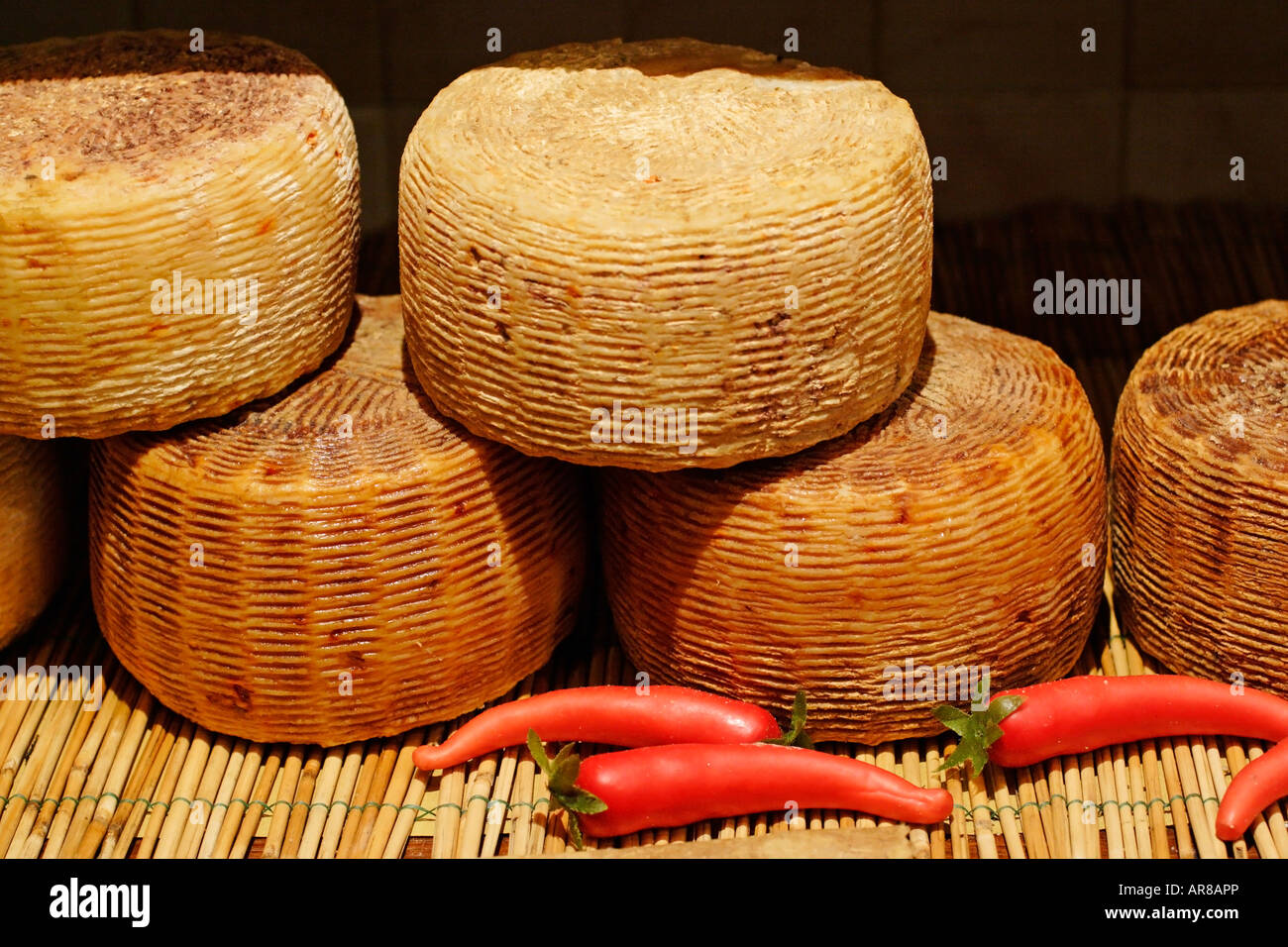 Italian Pecorino Romano cheese, Italy Stock Photo Alamy
