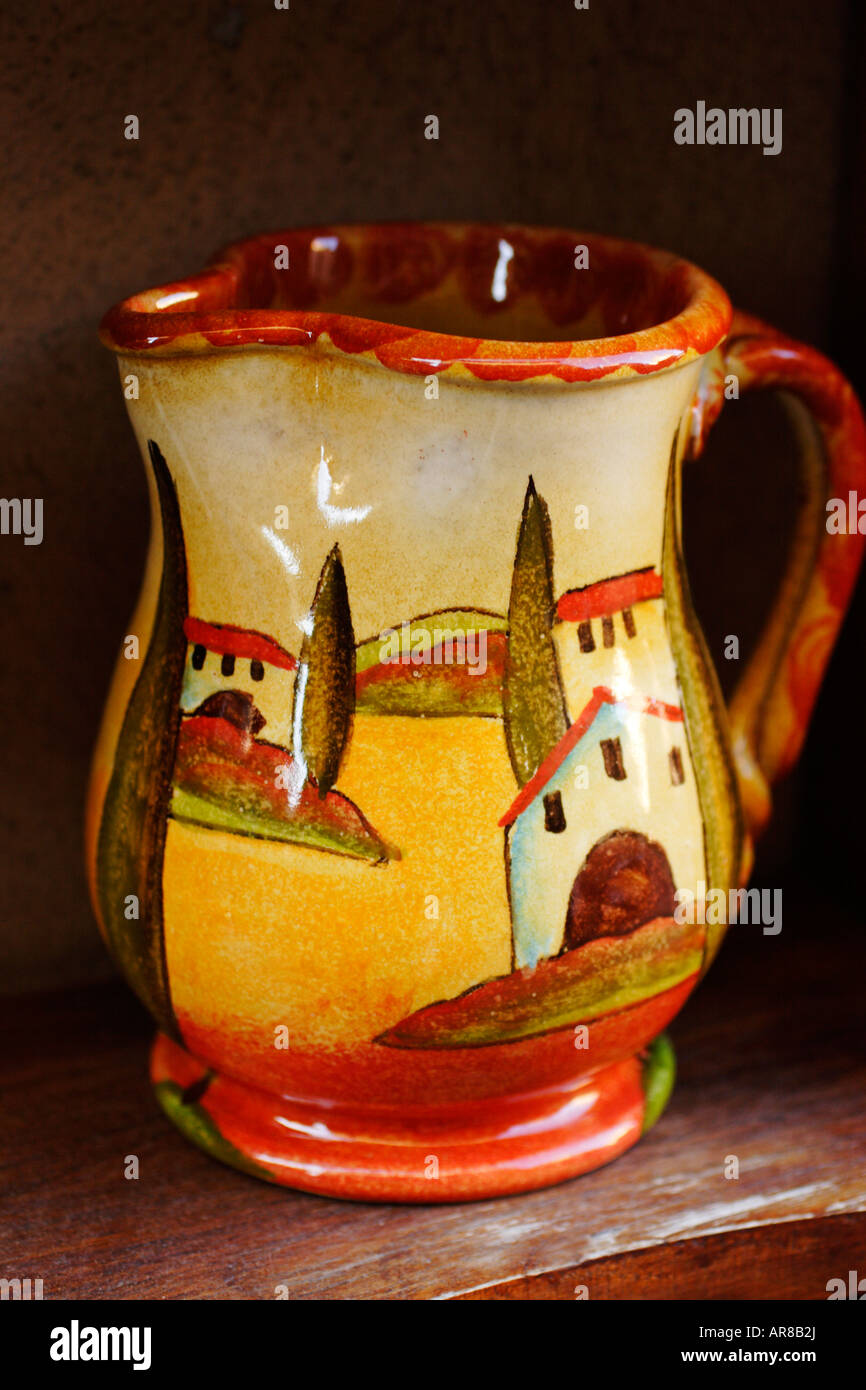 Tuscany italy ceramic painted pottery hires stock photography and