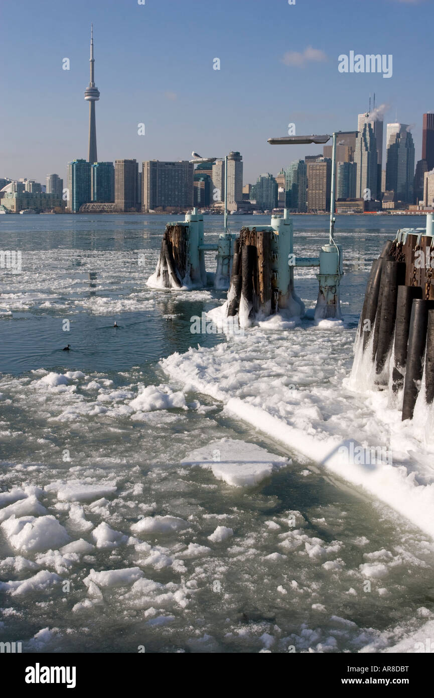 Ward's Island & Downtown Toronto Skyline - Ontario - Canada Stock Photo
