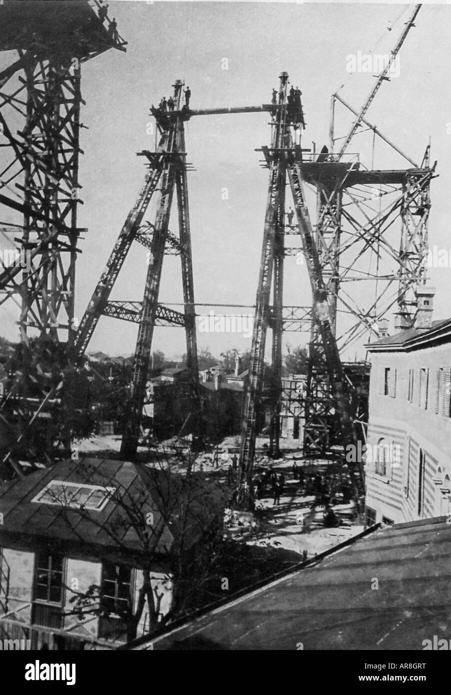 Ferris wheel, Prater, old Vienna Stock Photo